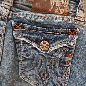MEK Denim New Havana Slim Boot Blue Jeans Size 0